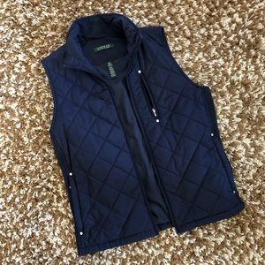 Lauren Ralph Lauren Navy Quilted Down Vest